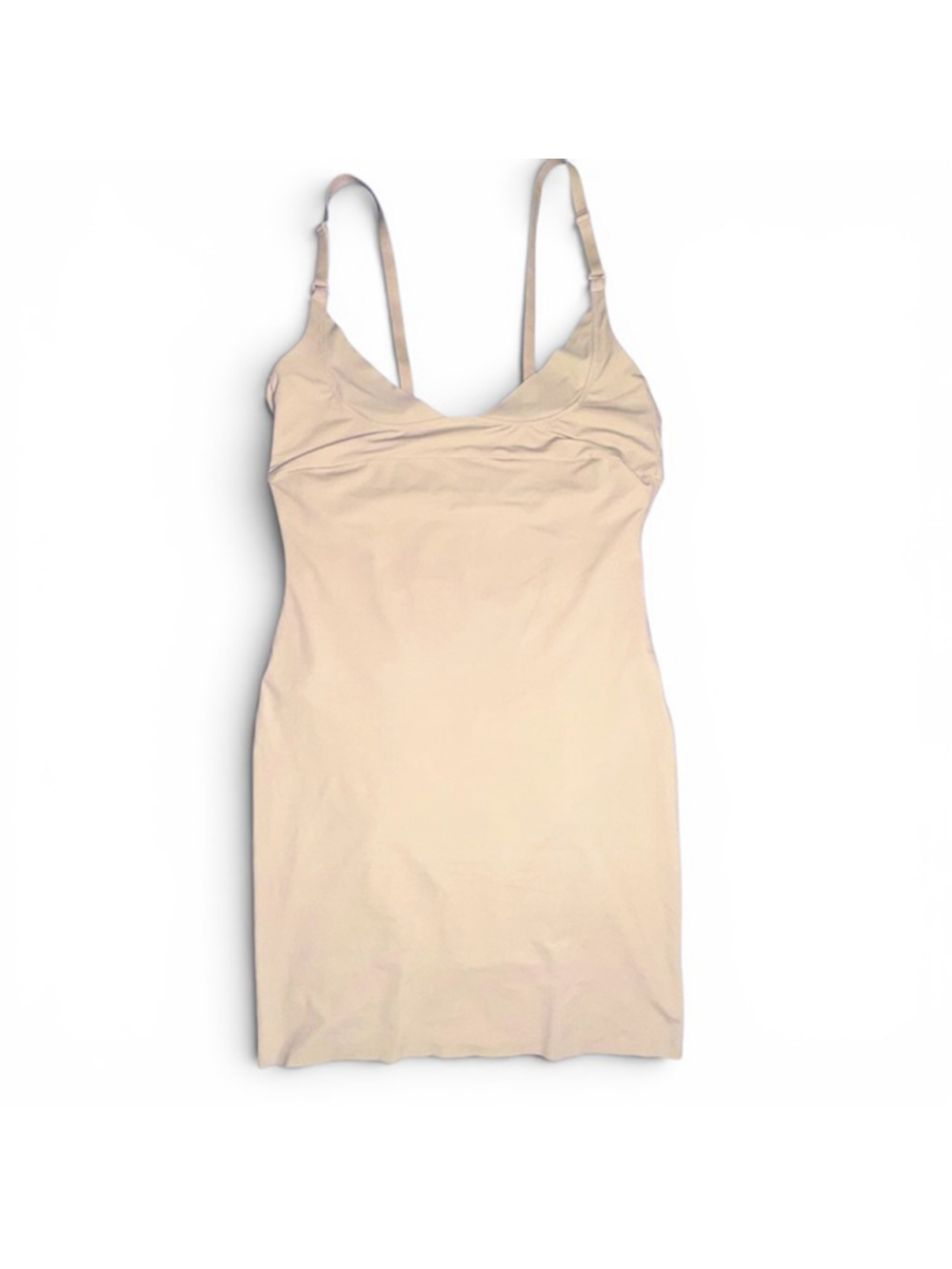 Flexees by Maidenform beige shapewear slip, size L